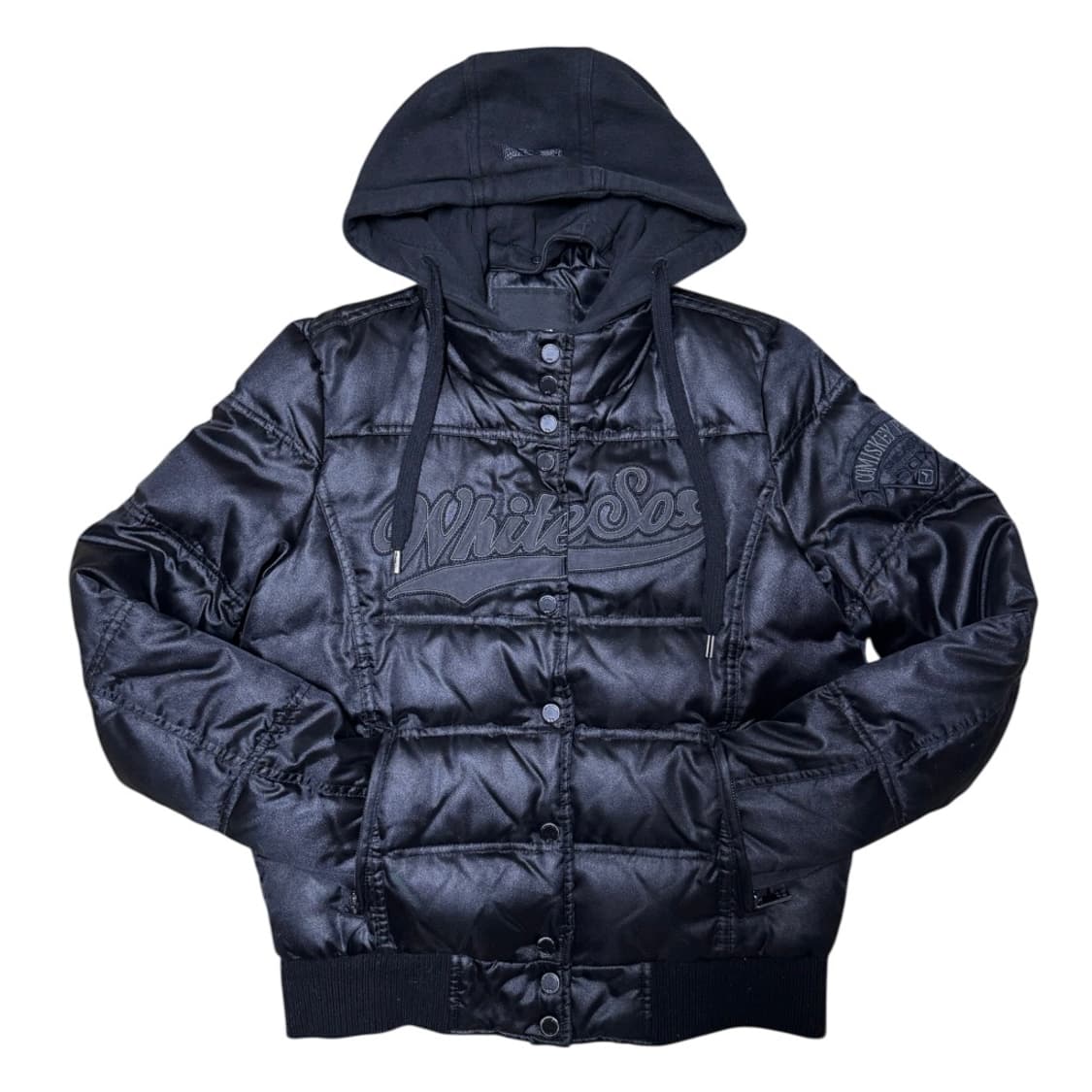 MLB 화이트삭스 후드 숏패딩 점퍼 블랙 상품이미지1