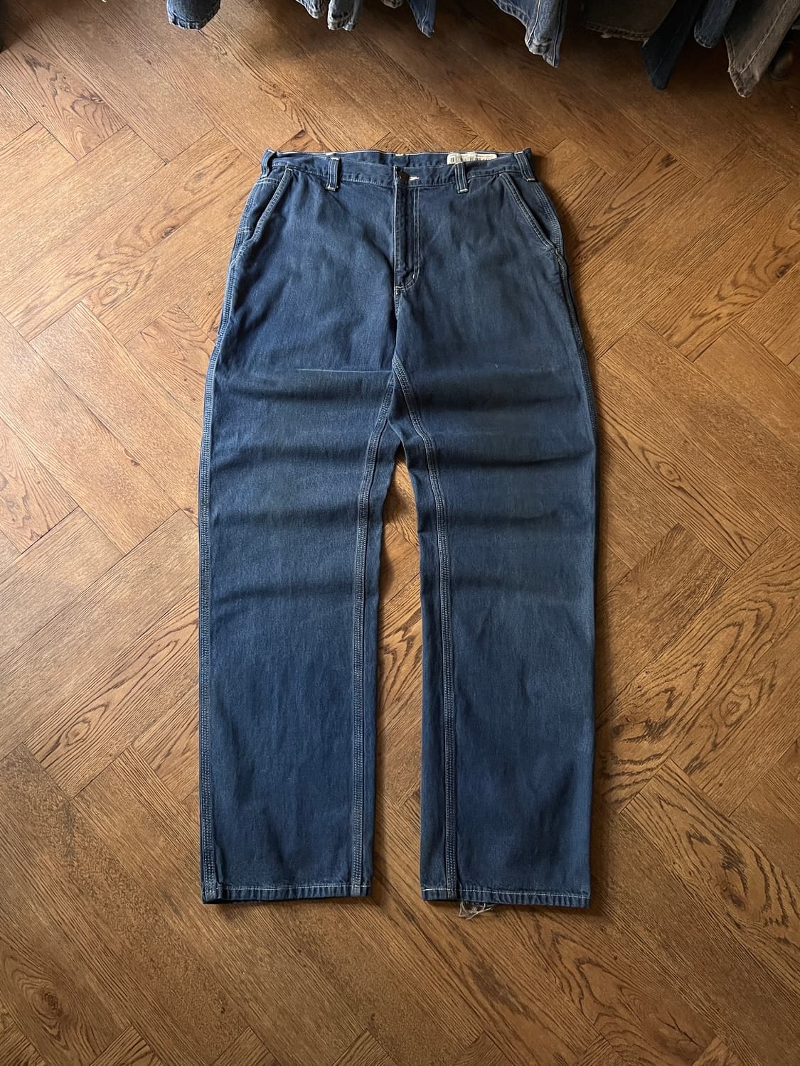 [34]칼하트 USA 덩가리핏 싱글니 카펜터 워크 데님 팬츠 상품이미지2