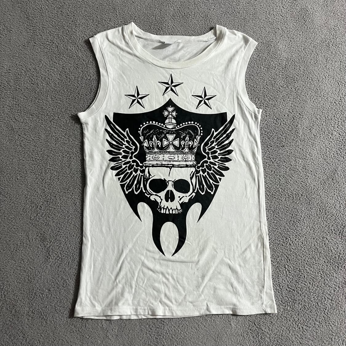Skull sleeveless 상품이미지1