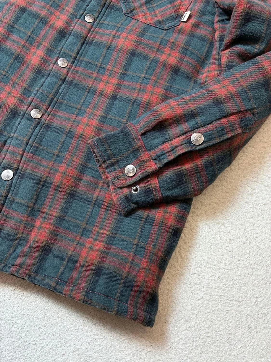 디키즈 DICKIES 체크 누빔 남방 PN7064 상품이미지4