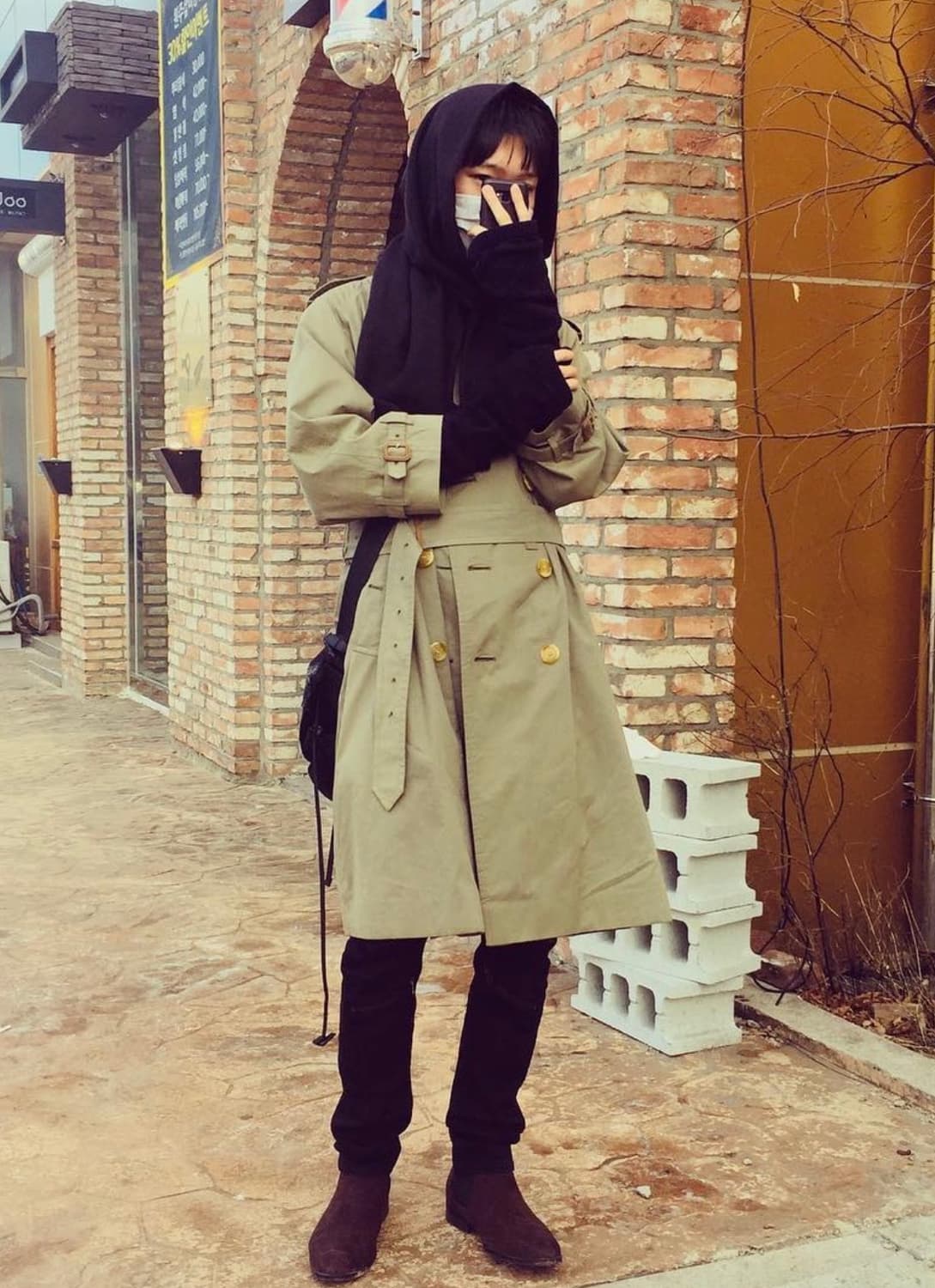 버버리 카키 트렌치코트 상품이미지9