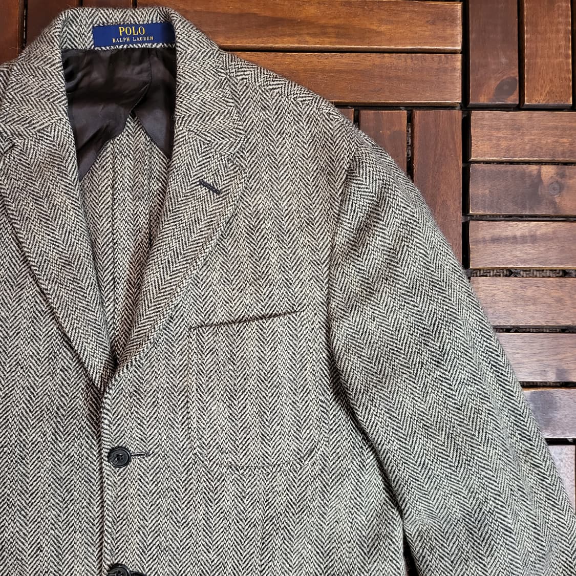 폴로 랄프로렌 헤링본 자켓 (40R) made in italy 상품이미지4