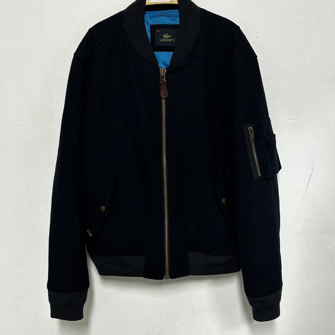 라코스테 네이비 봄버 자켓 상품이미지2