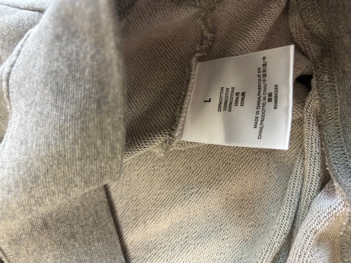 피어오브갓 에센셜 롱슬리브 폴로 다크 오트밀 XL 상품이미지2