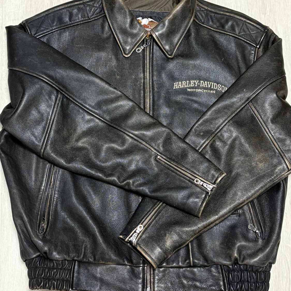 90s 할리 데이비슨 레더 자켓 상품이미지5