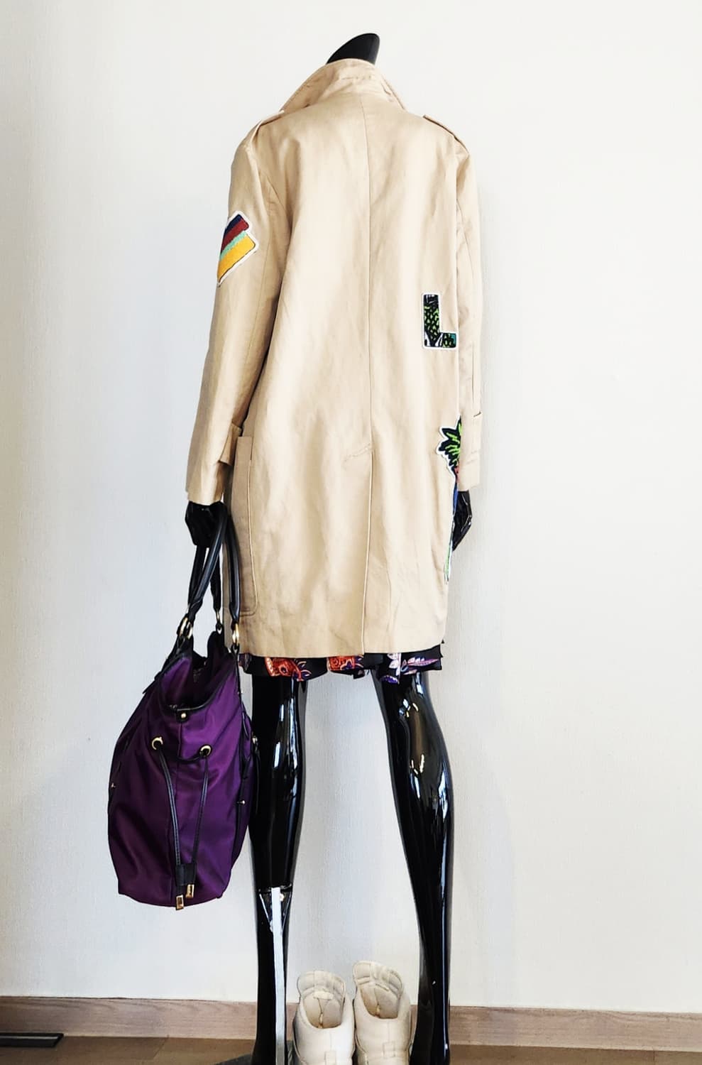 패치워크 트렌치코트  상품이미지4