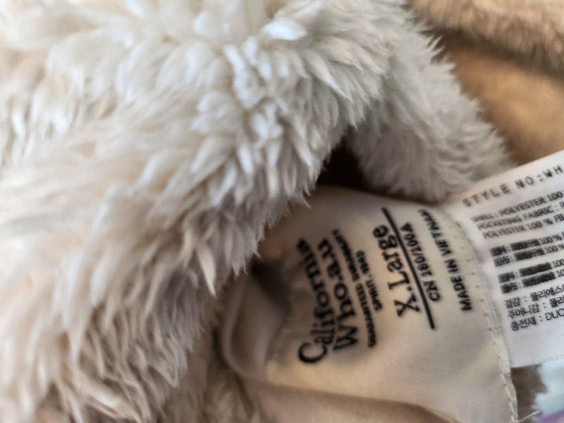 WAU 캘리포니아 양면뽀글이다운패딩 105 XL 새제품급 상품이미지7