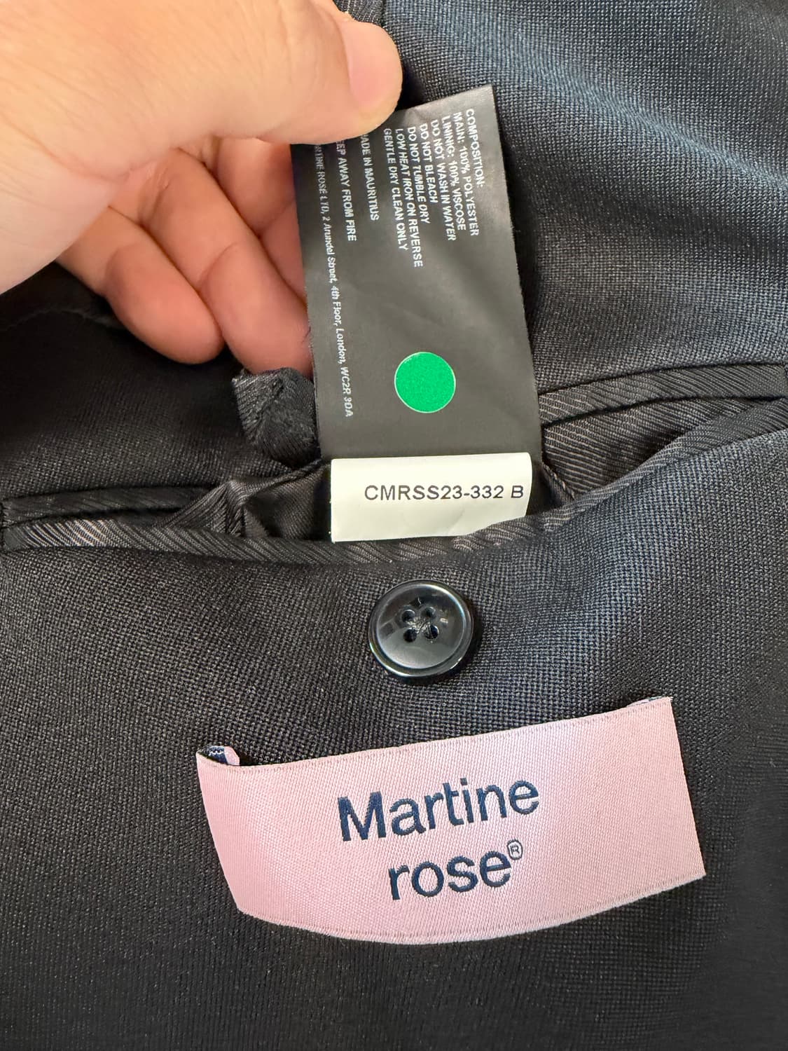 마틴로즈 트위스트 랩 블레이저 오버사이즈 자켓(46) 상품이미지5