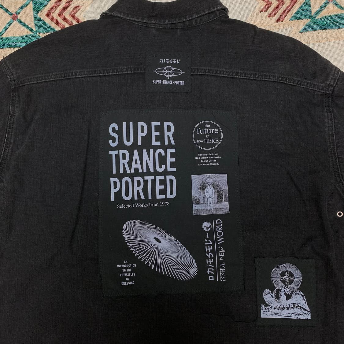 디젤 디스트레스드 오버사이즈 블랙 데님 셔츠 상품이미지3