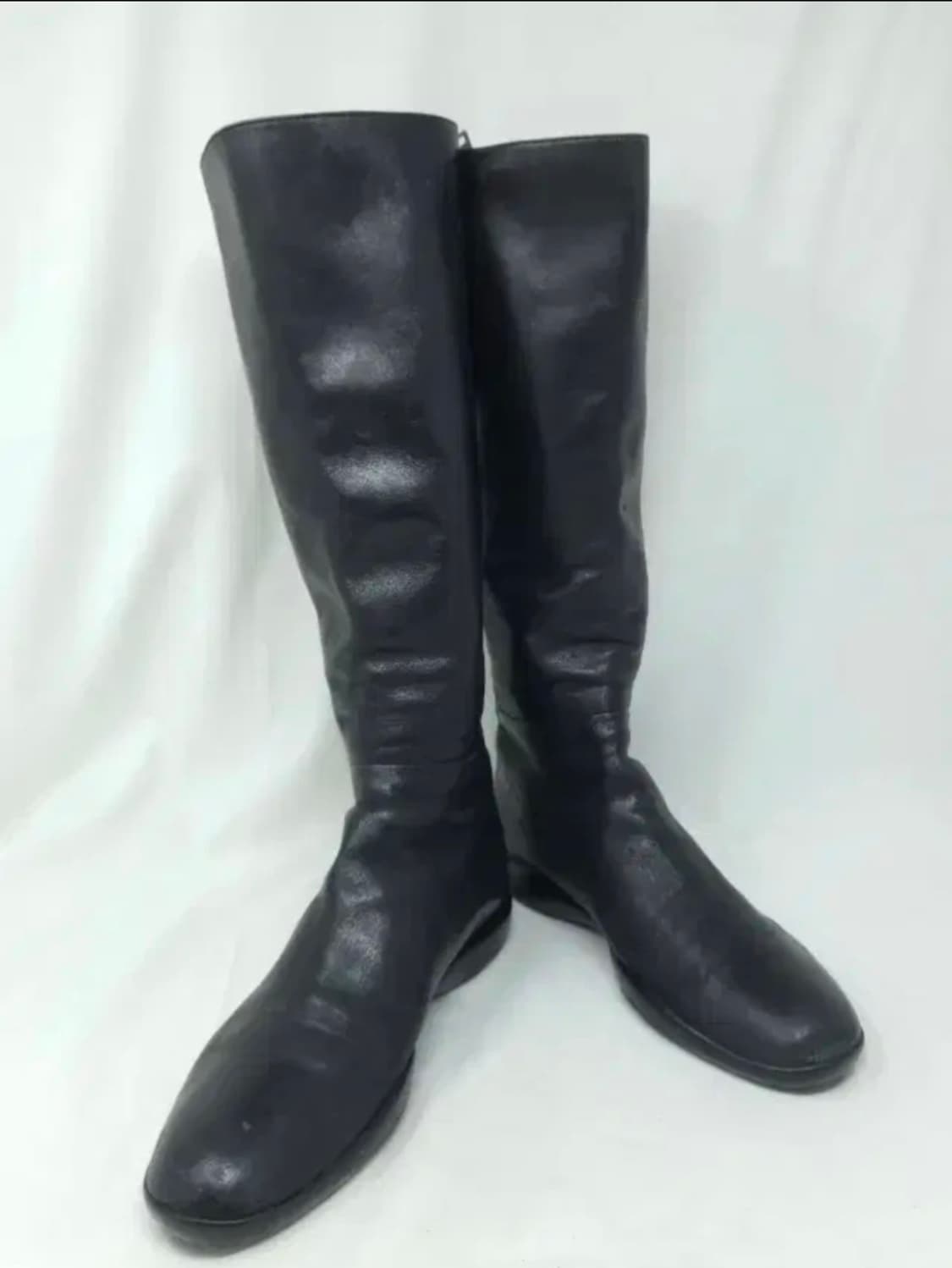 PRADA 블랙 가죽 롱부츠 245mm 상품이미지2