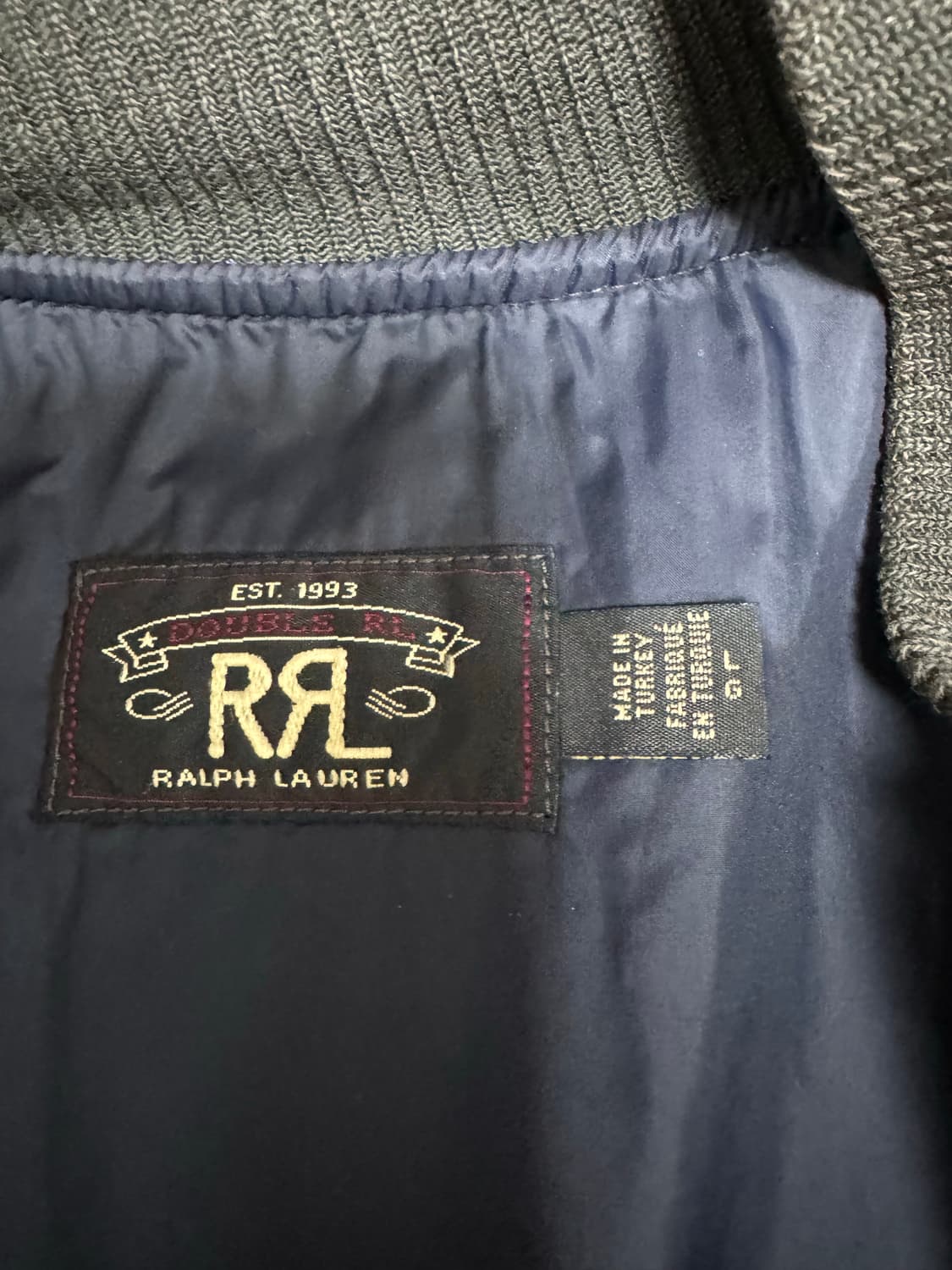 RRL 퀼티드 퀼팅 리사이클 봄버 자켓 L사이즈 상품이미지3
