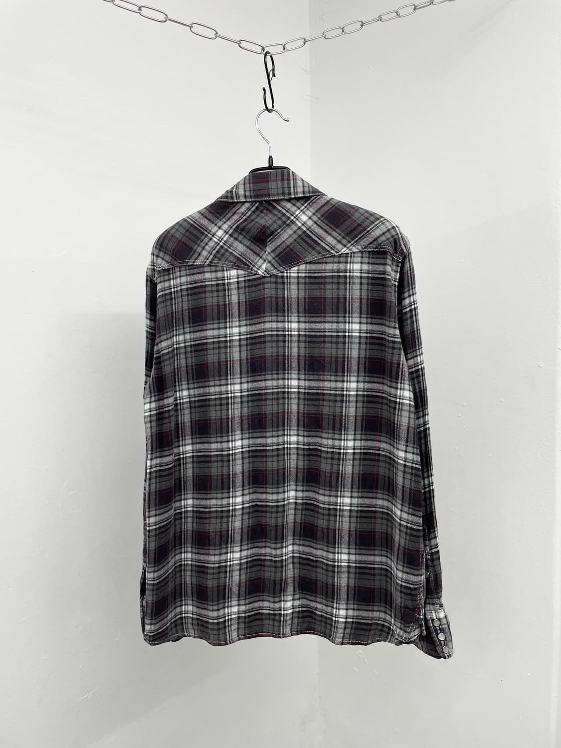 펑크 체크 버튼 셔츠 상품이미지7