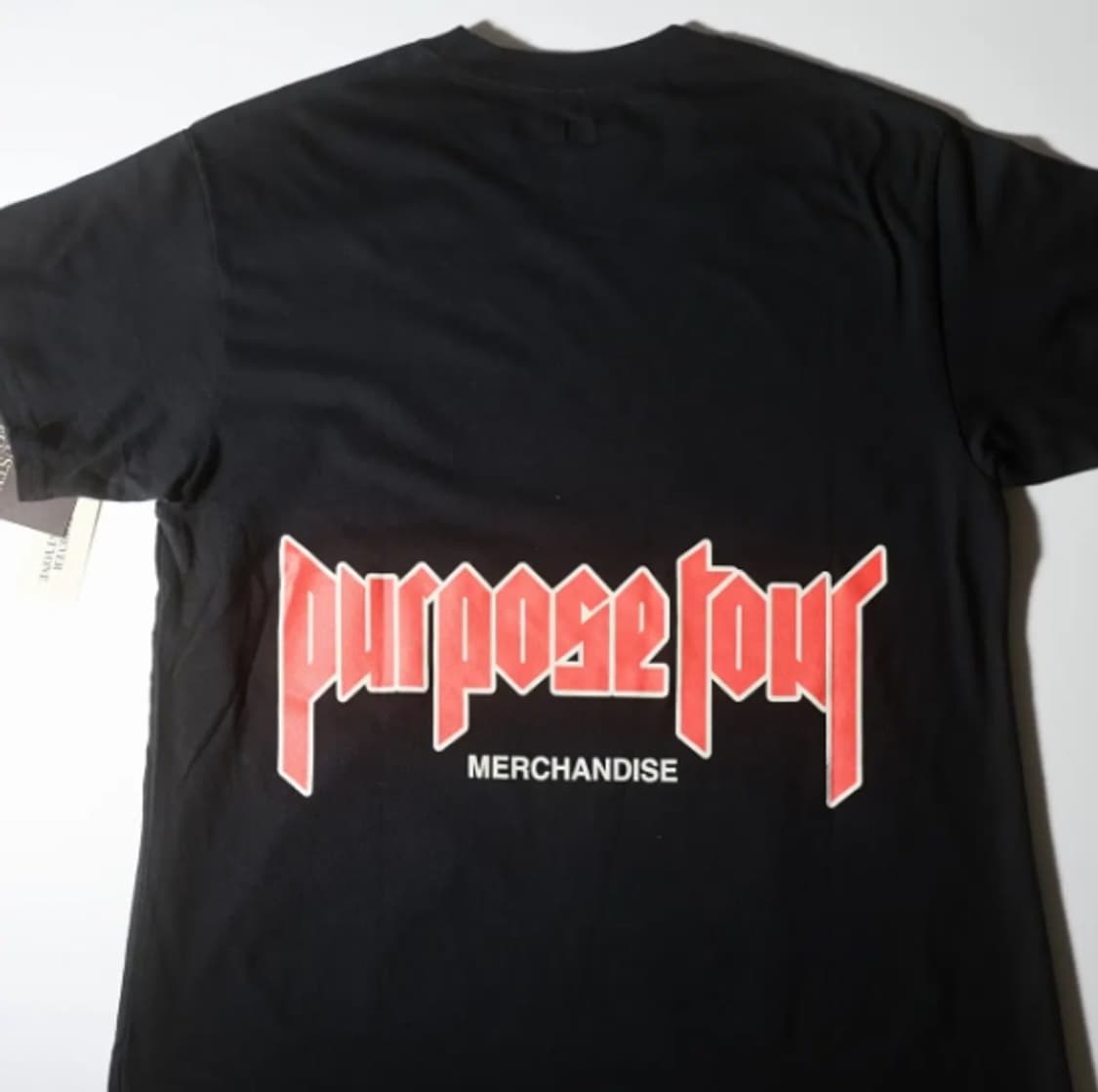 [L] 저스틴 비버 퍼포즈 투어 저스틴포에버 빈티지 티셔츠 상품이미지5