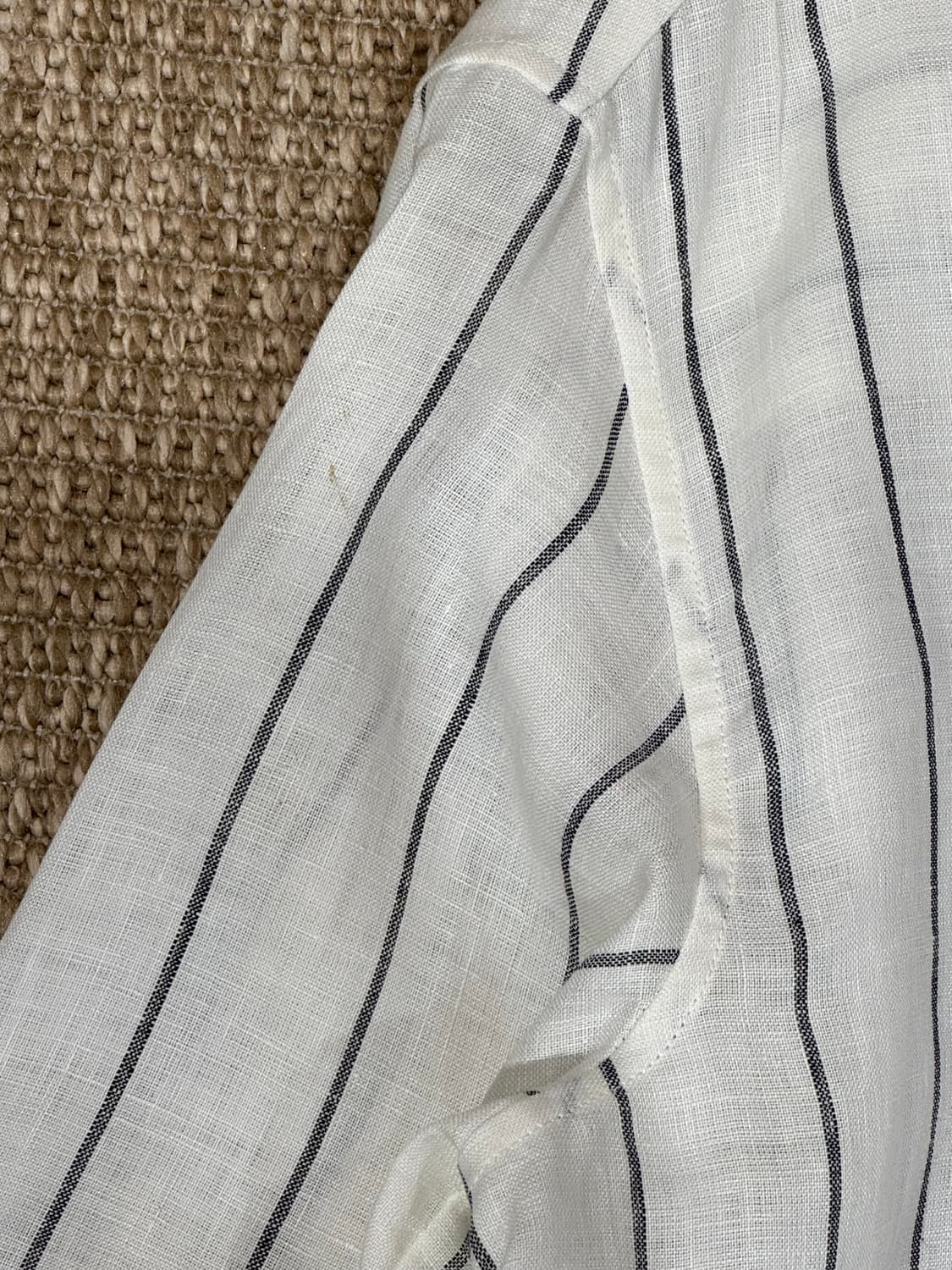 막스마라 스트라이프 린넨 셔츠 상품이미지4