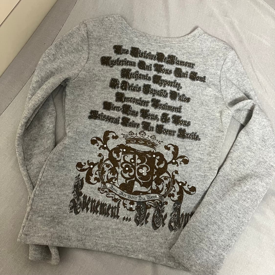 일본빈티지 긴팔티 y2k 긱시크 슬리브 상품이미지2