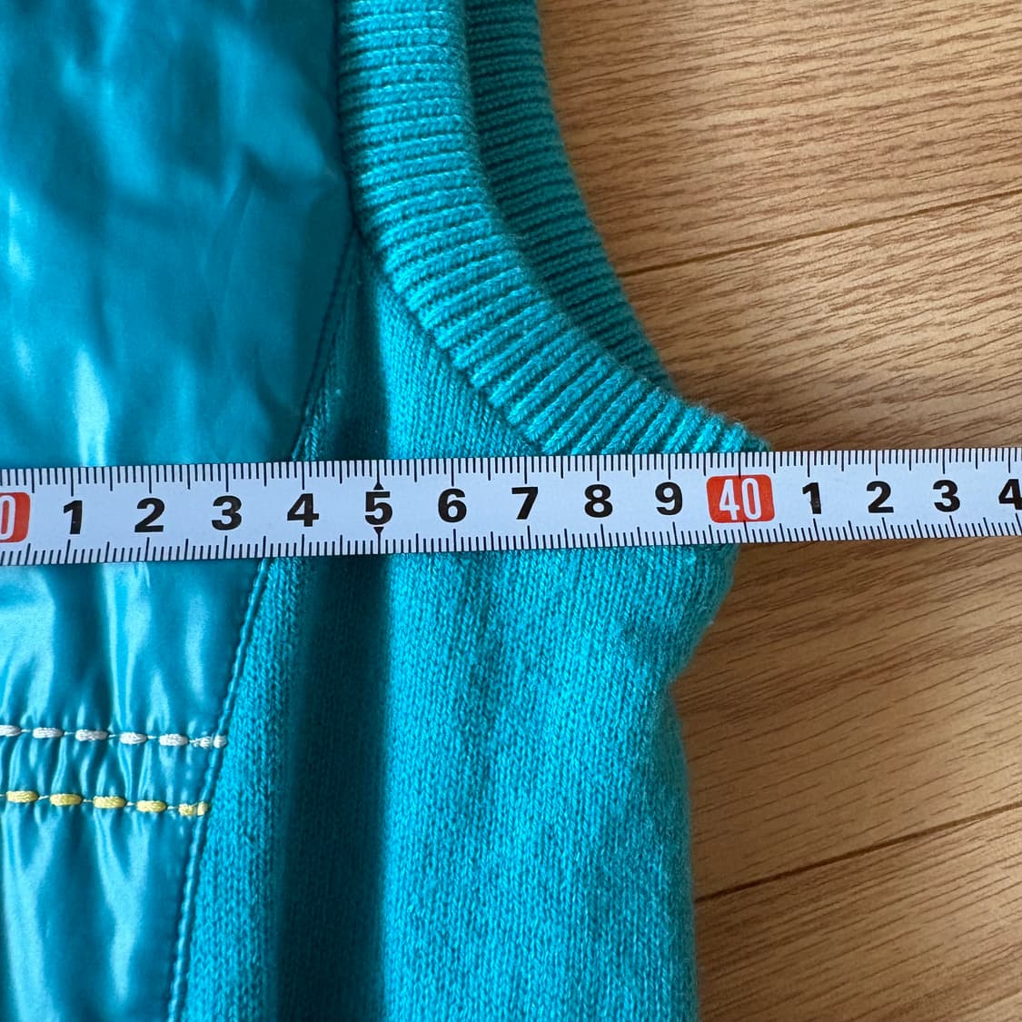 임페리얼 블루 퀼팅 니트 조끼 90 상품이미지9