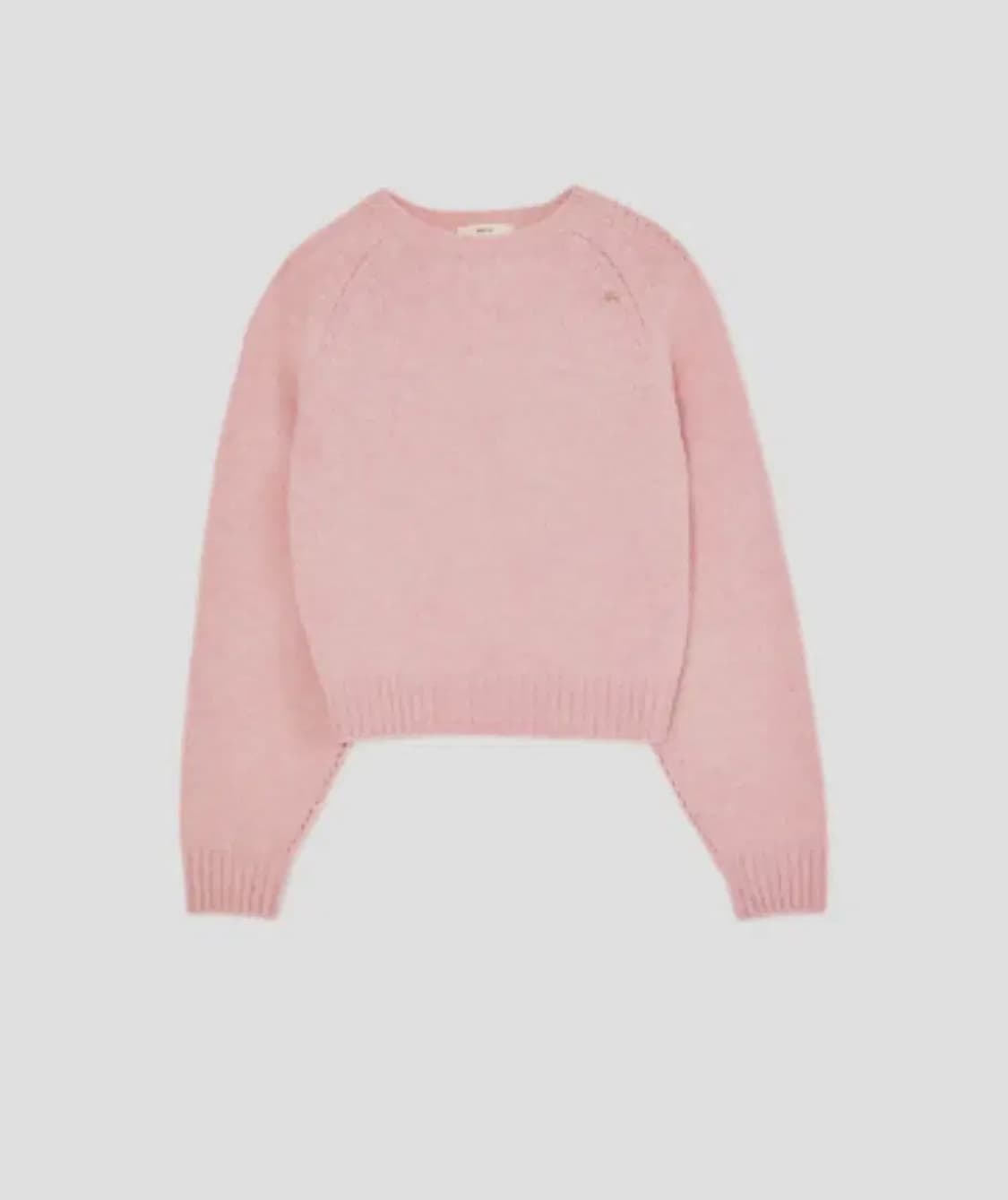 렉토 시그니처 라운드넥 니트 핑크 S 상품이미지1