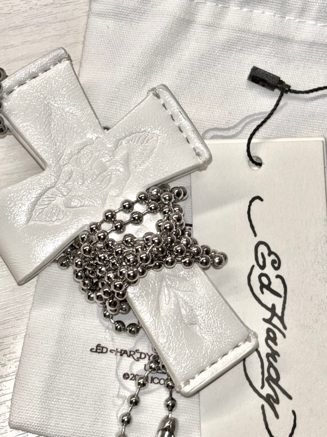 스컬프터 에드하디 카드지갑 화이트 상품이미지1