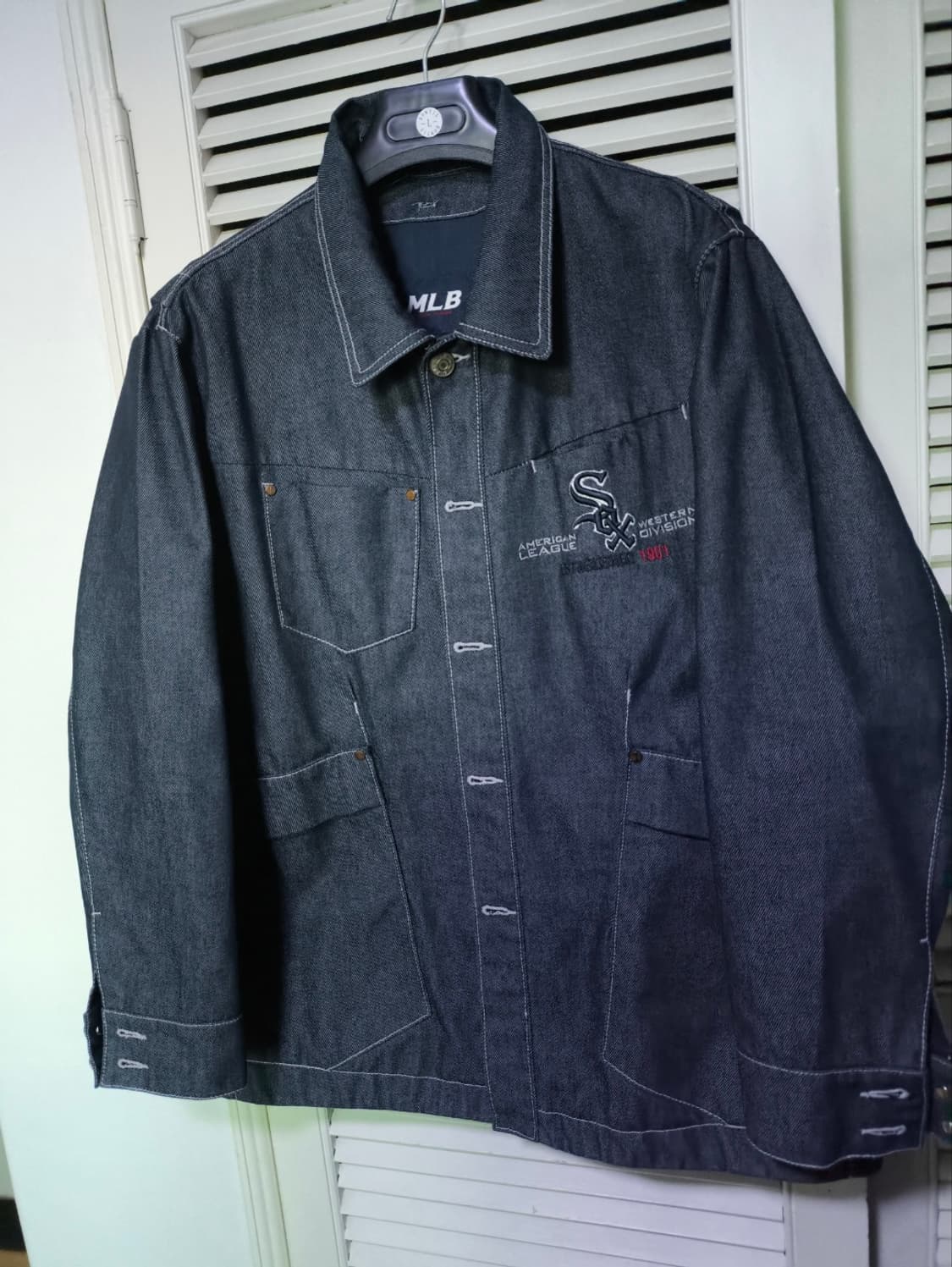 105 00's MLB 엠엘비 시카고 화이트삭스 데님자켓 상품이미지3