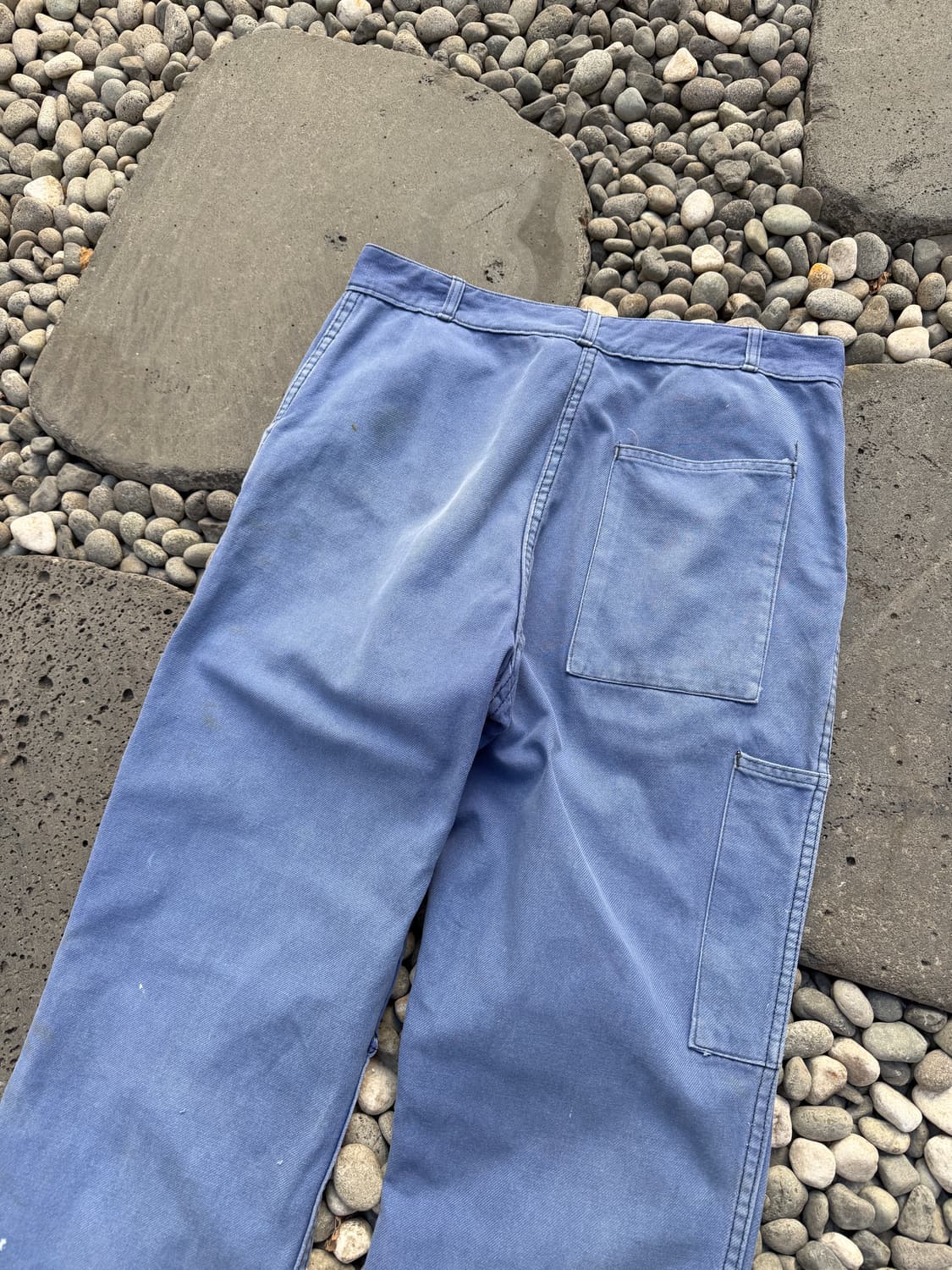 FADED WASHED BLUE PATCHWORK OLD 프렌치워크팬츠 상품이미지10