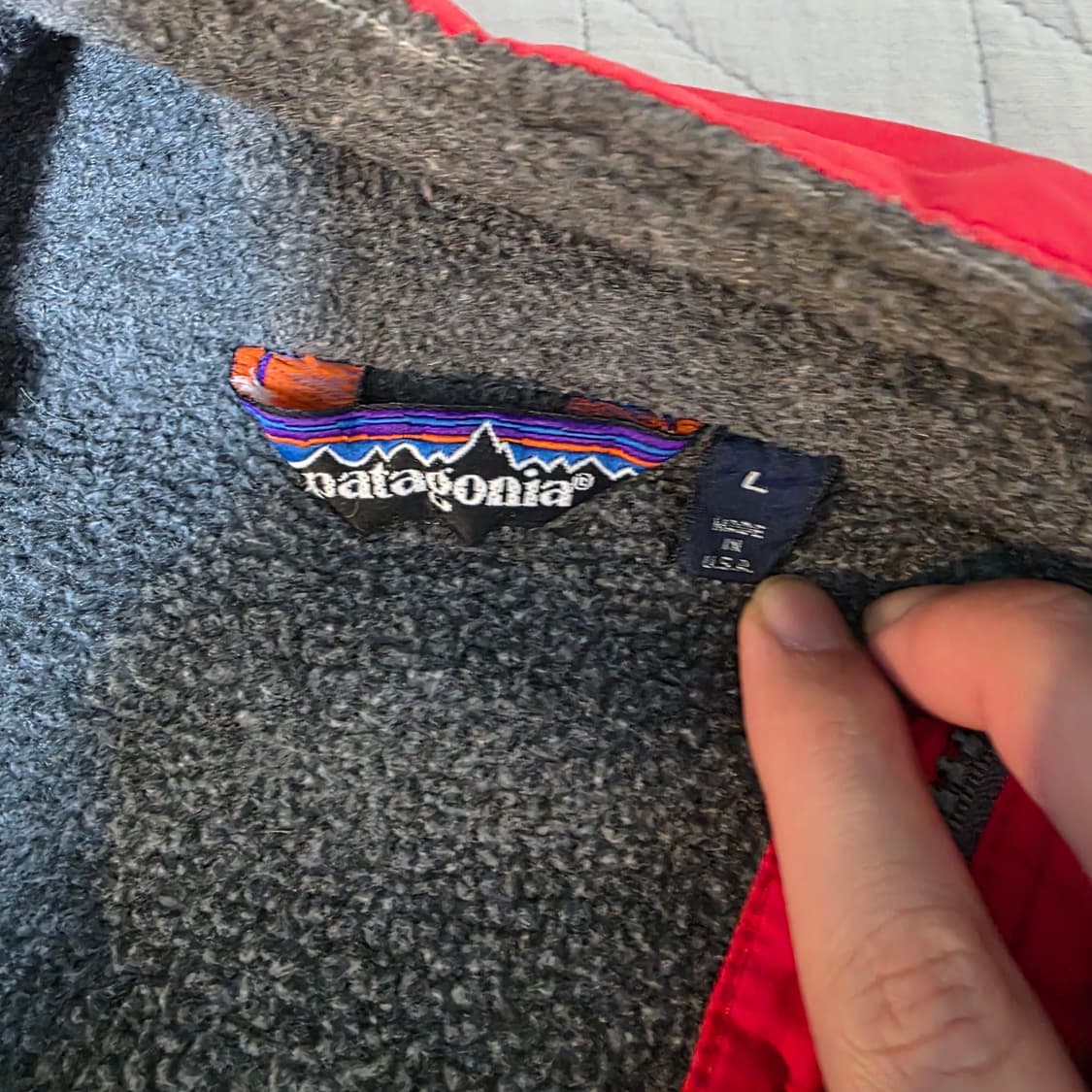 [L] 90s 빈티지 USA 파타고니아 신칠라 쉴드 레드 자켓 굿컨디션 상품이미지8