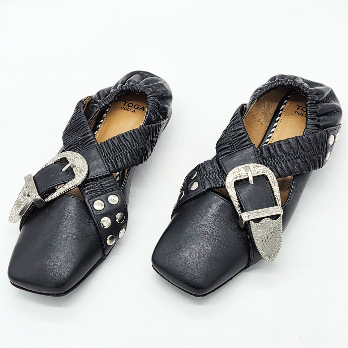 TOGA PULLA 토가 풀라 발레리나 플랫슈즈 블랙 (38) 상품이미지1