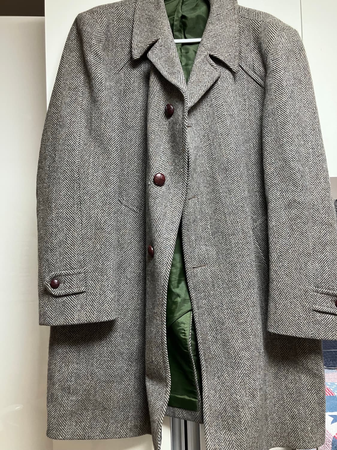 Made in UK 헤링본 울 자켓 L (100-105) 상품이미지1