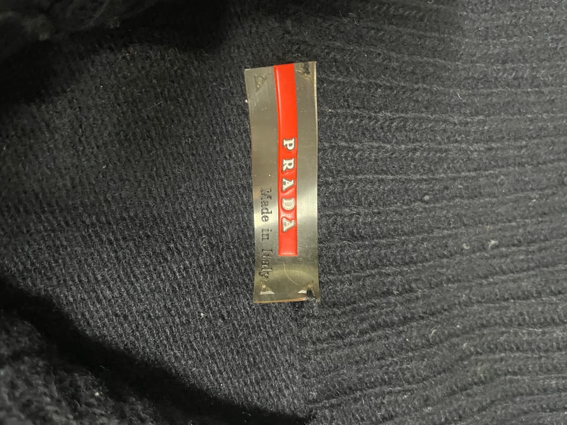 00s 프라다 스포츠 투웨이 니트 후드 집업 상품이미지5