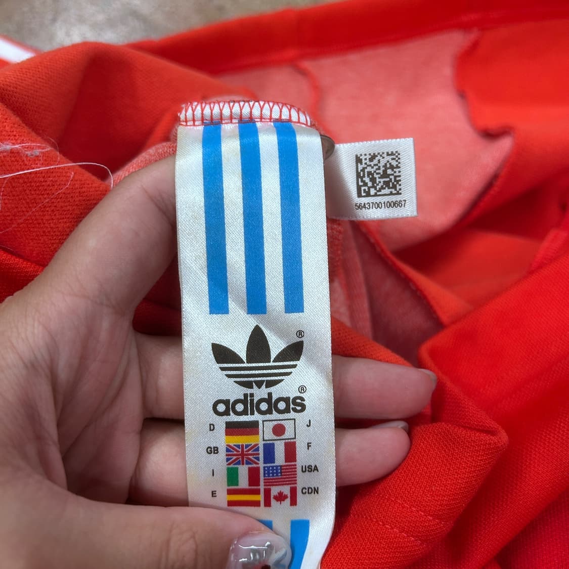 아디다스 삼선 져지 원피스 오렌지 스커트 95 상품이미지5