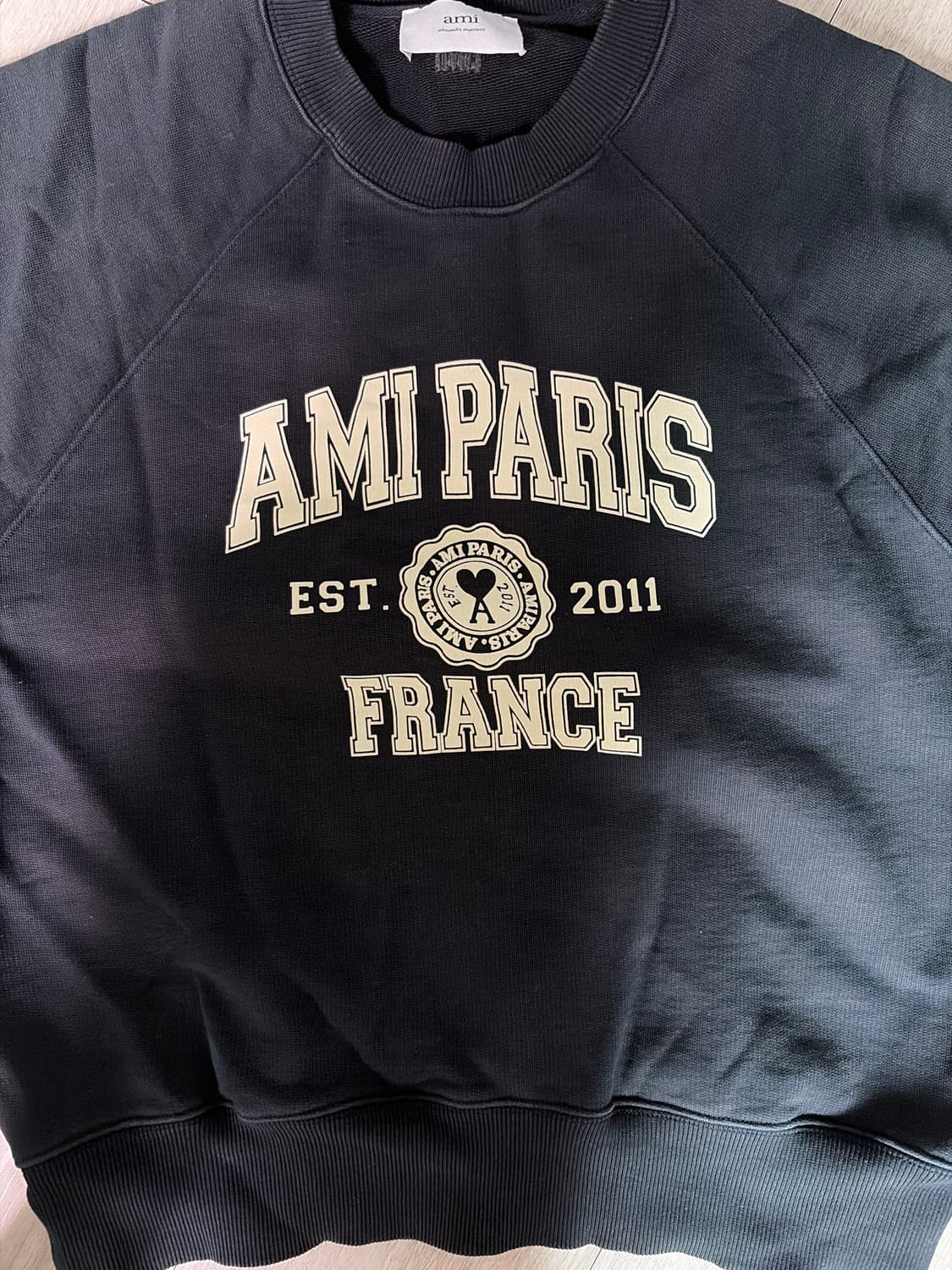 아미 파리 프랑스 스웨트셔츠 블랙 상품이미지1