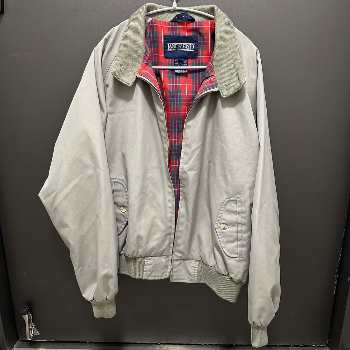 빈티지 Land's End 랜즈엔드 해링턴 자켓 그레이 L 상품이미지1