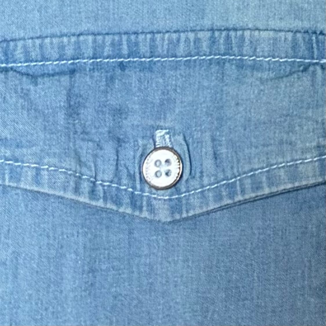 [EVISUJEANS® | L] 에비수 라이트블루 데님셔츠 상품이미지5