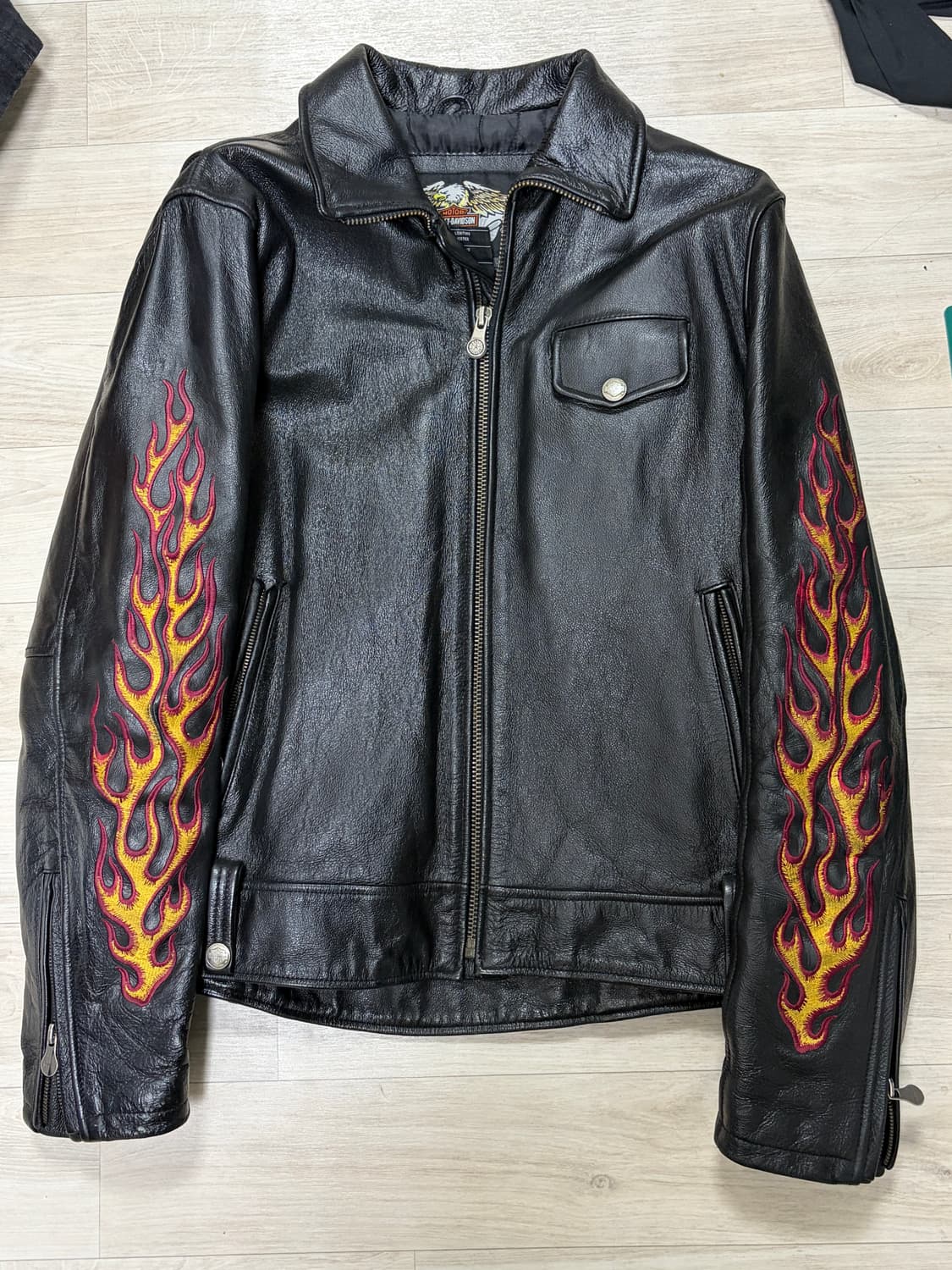 할리 데이비슨 플레임 가죽 자켓 상품이미지1