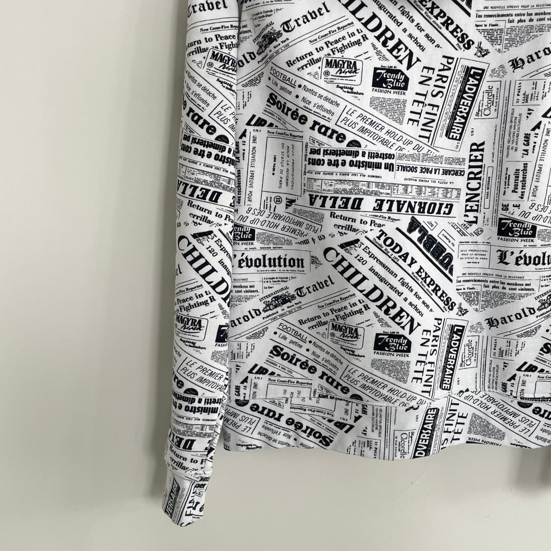 산드로 옴므 뉴스페이퍼 후드 상품이미지7