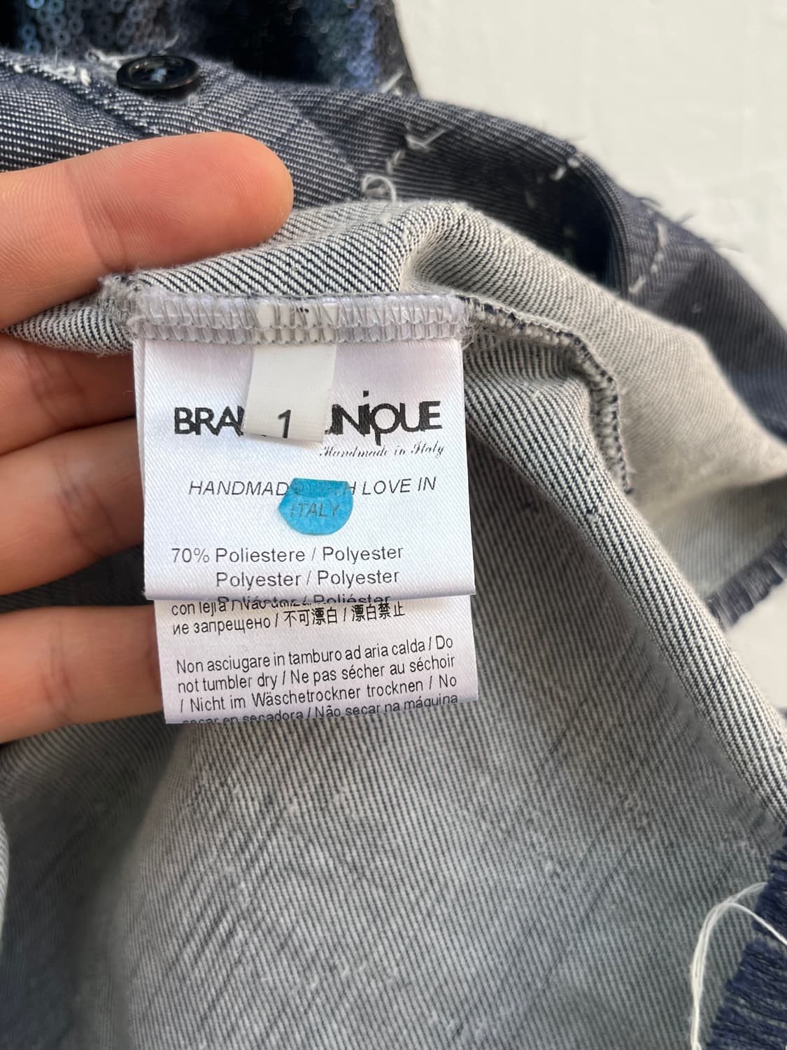 Brand Unique 핸드 메이드 스팽글 믹스 블라우스 1 상품이미지6