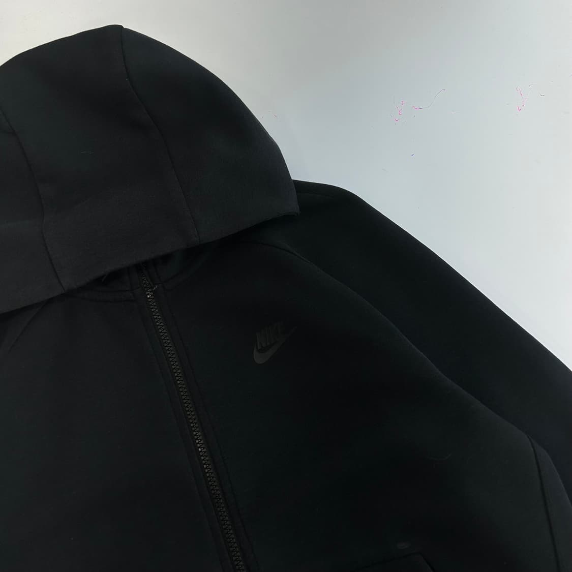 Nike 나이키 블랙 로고 2-way 테크팩 블랙 후드집업  상품이미지4