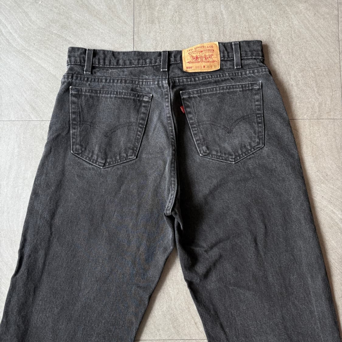 95년 미국 생산 리바이스 550 데님 블랙 팬츠 상품이미지8
