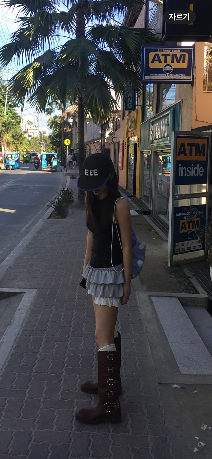 샵사이다 프릴 치마바지 상품이미지3