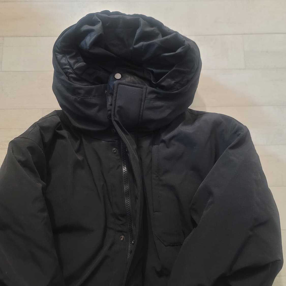 메종미네드 블랙 더블 롱 구스다운 s 상품이미지1