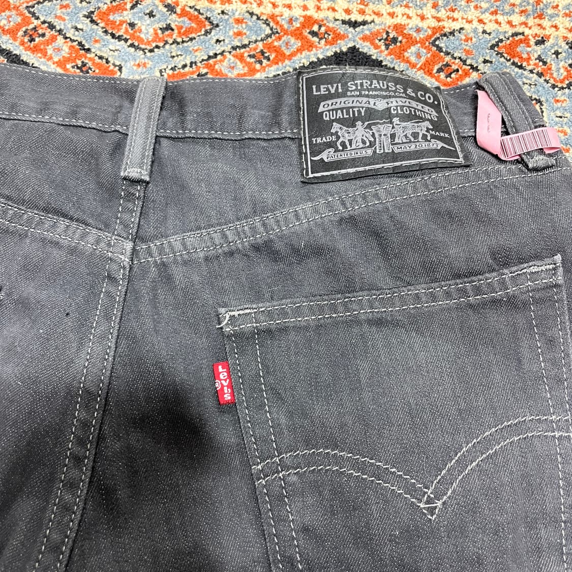 리바이스514 그레이 데님팬츠 남성W32L32 상품이미지6