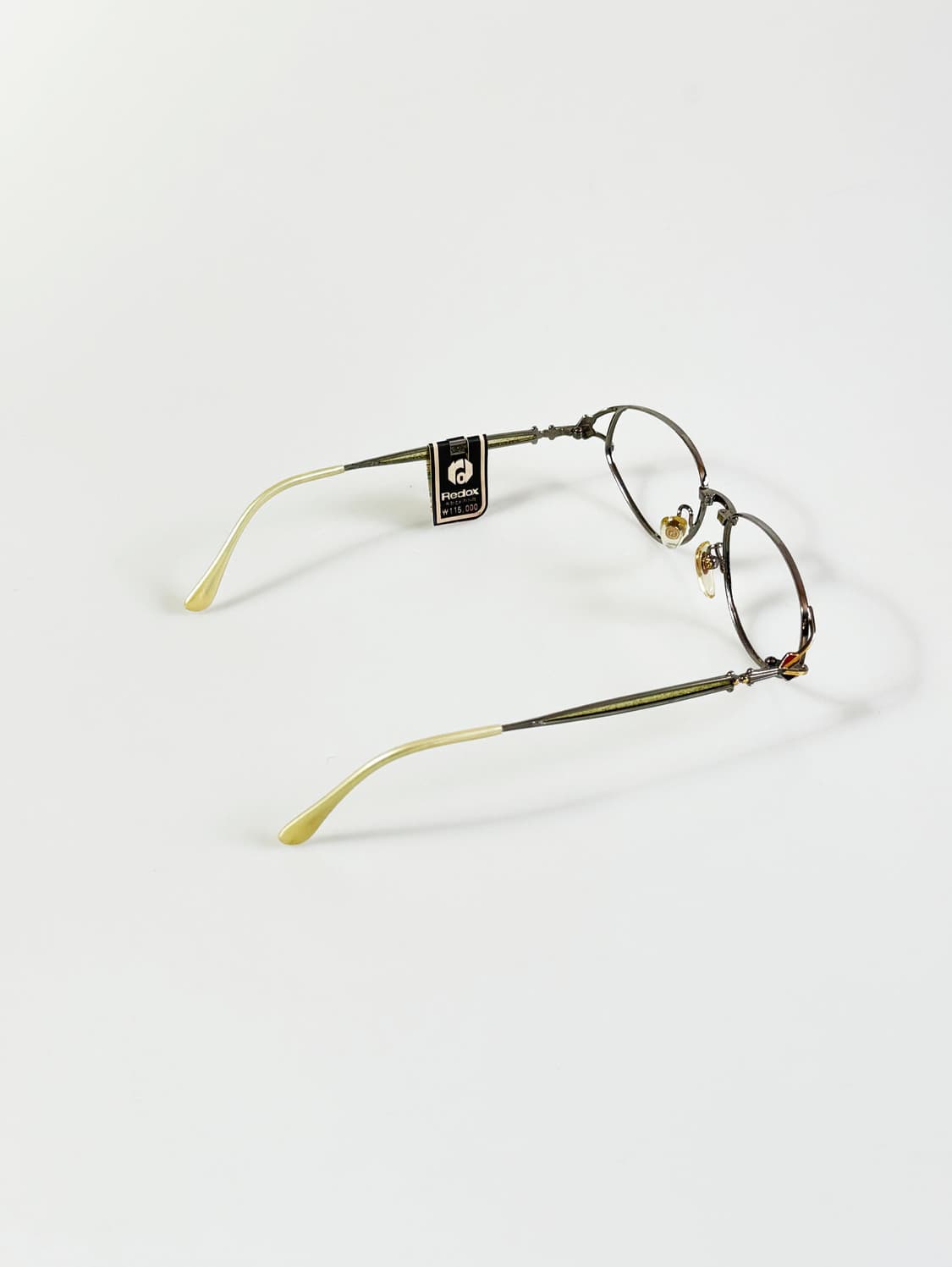 90s REDOX 슬림 오벌 메탈 프레임 빈티지 안경 상품이미지4