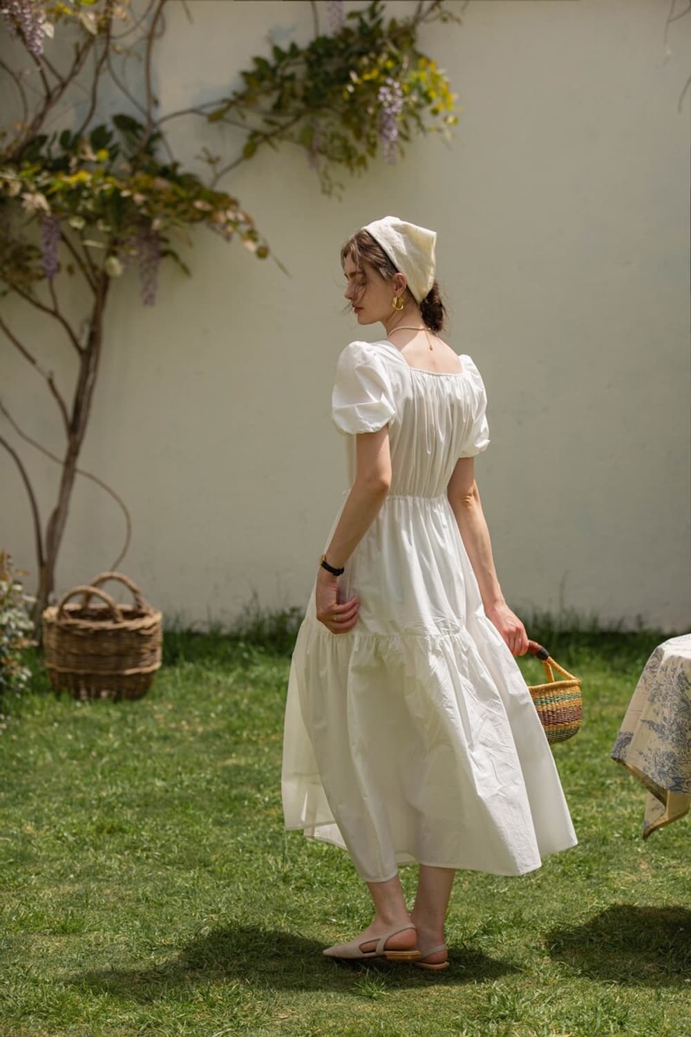 르니나 VEDA 스퀘어넥 퍼프 원피스 상품이미지2