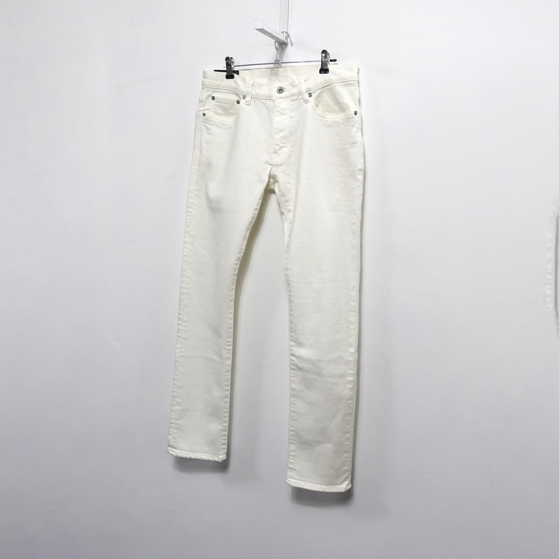 [30]ATTACHMENT 어태치먼트 가먼트다잉 아티잔 화이트 데님 팬츠 상품이미지4