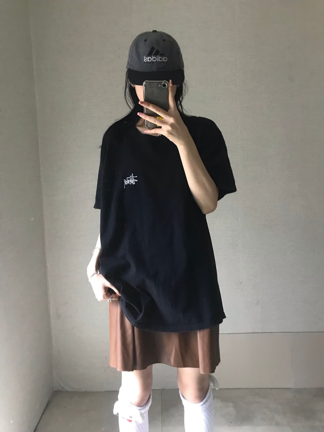 스투시 블랙 빅로고 반팔티셔츠 상품이미지4