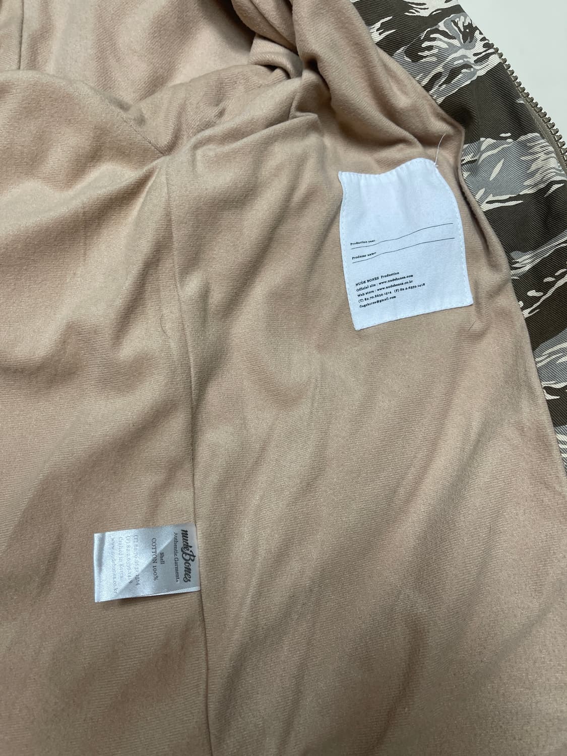 Nude Bones 카모 자켓 상품이미지4