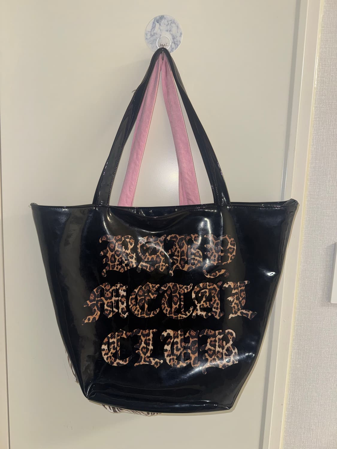 베메클 에나멜 레오파드백 상품이미지2