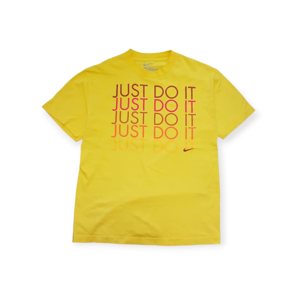 나이키 just do it 로고 엘로우 반팔티  상품이미지1