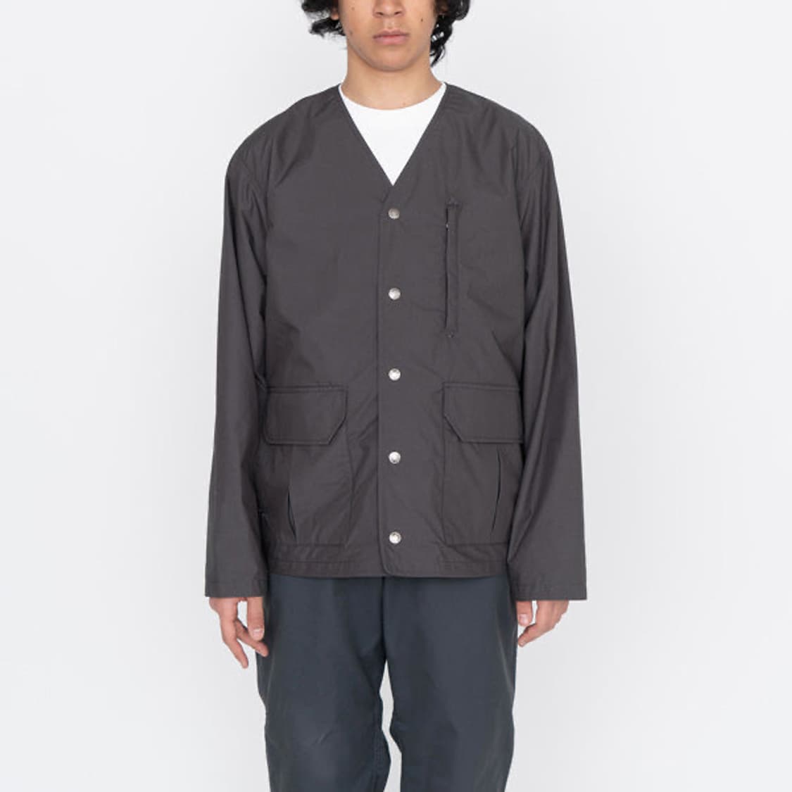 [L][100] 노스페이스 퍼플라벨 미드웨이트 호버 필드 가디건 그레이 상품이미지8