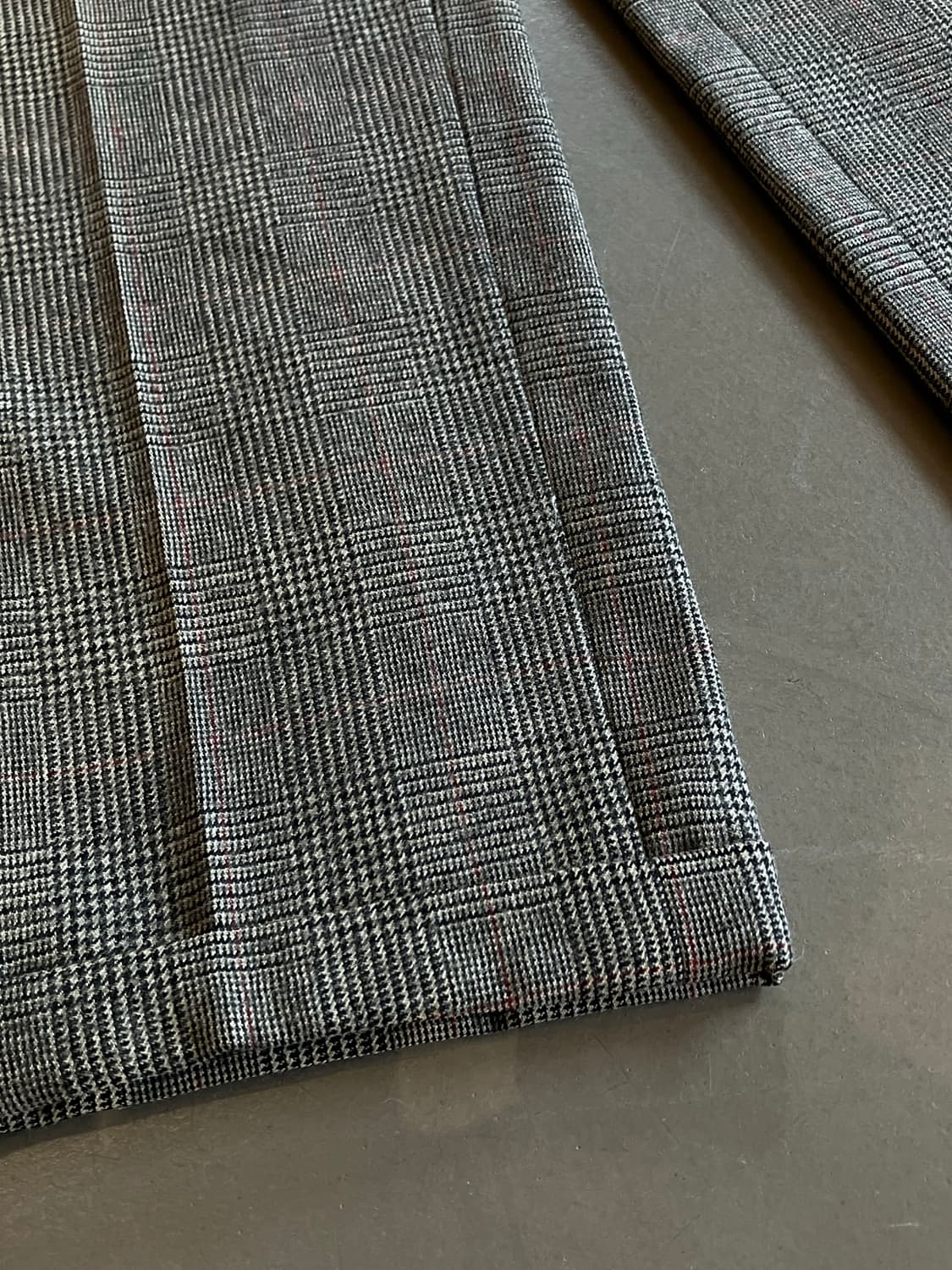 빈티지 체크 패턴 울 팬츠 30-31 상품이미지3