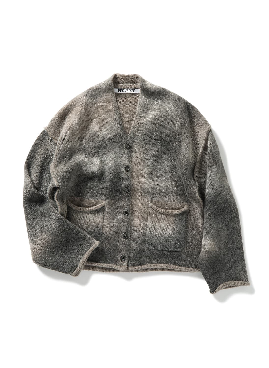 [F]퍼버즈 25fw Spray Drawing 울 가디건 상품이미지1